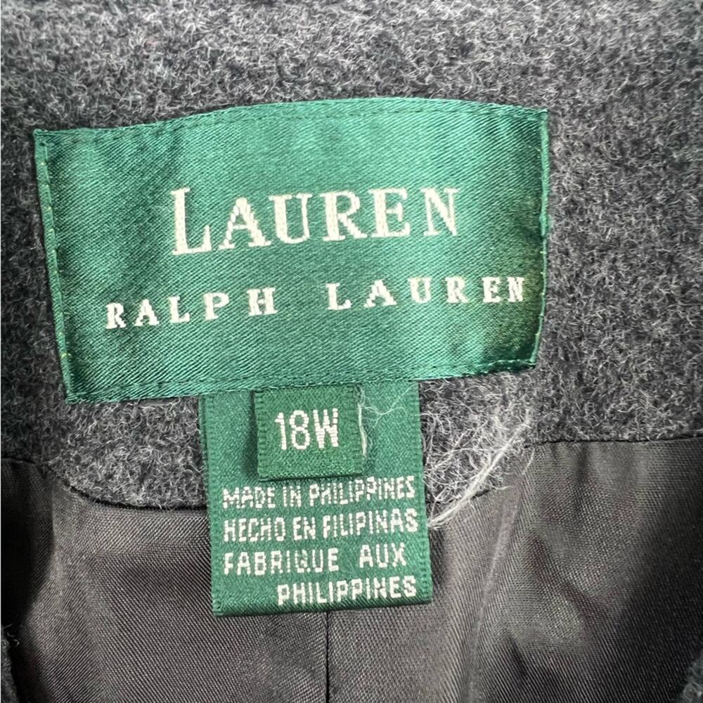 Ralph Lauren Blazer Wool and Cashmere gray sz 18W - Picture 3 of 8
